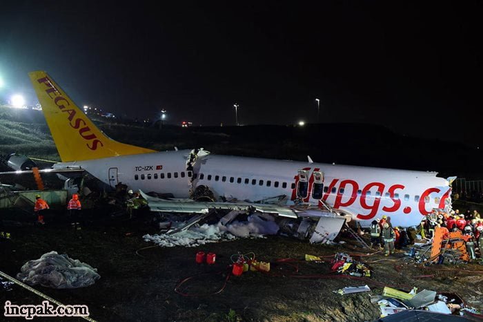 Plane Istanbul Skids Incident skidded