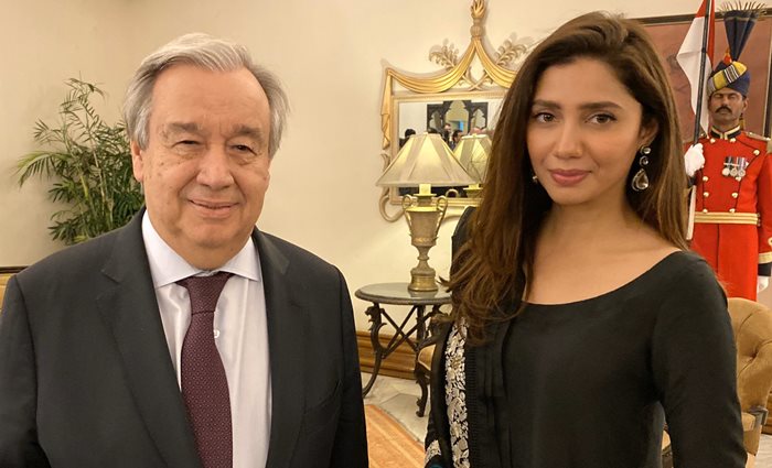 Mahira Khan United Nations UN Secretary General Guterres