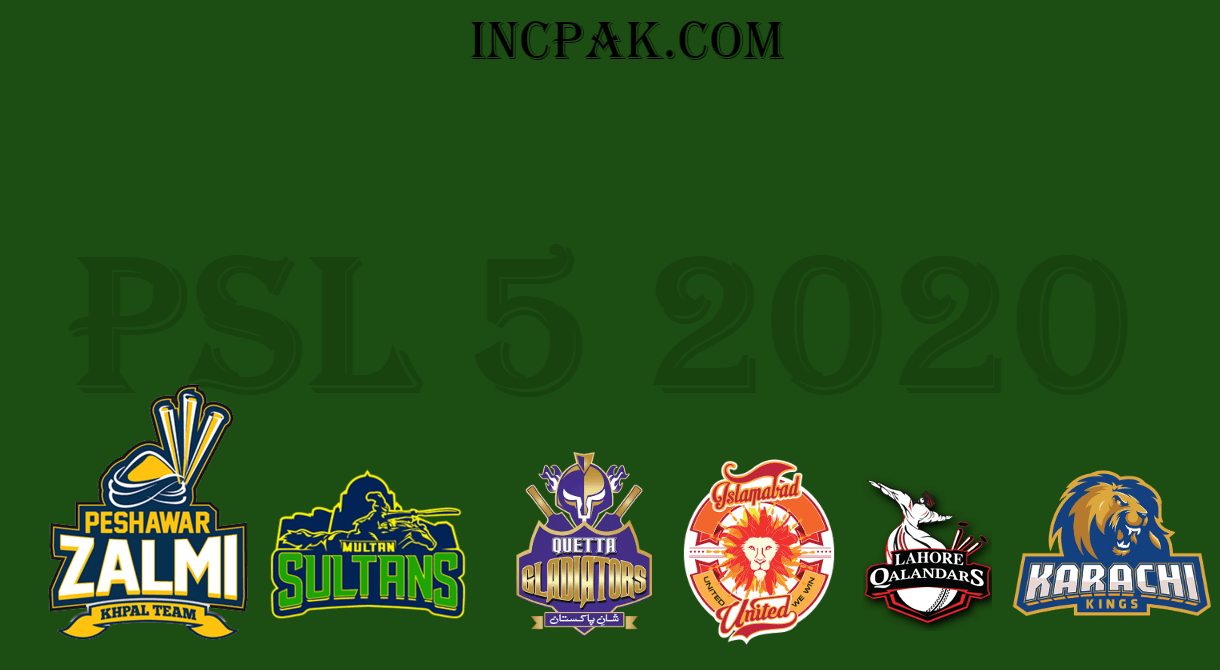 PSL 5 Schedule and online ticket booking information INCPak