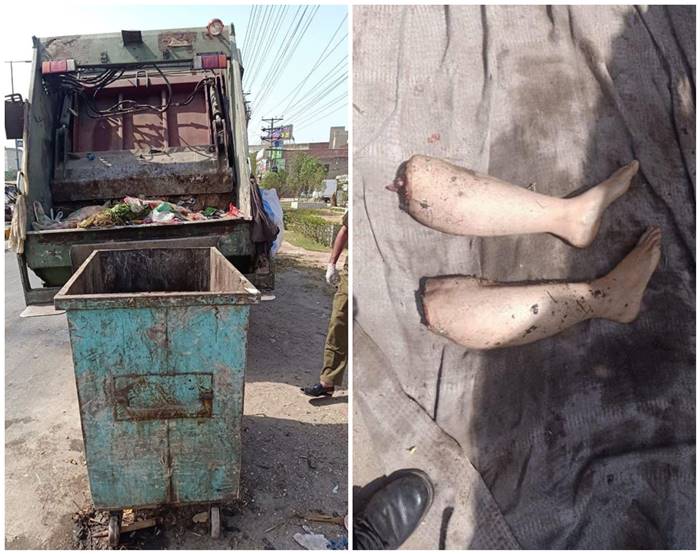 Female Severed Legs Found In Trash At Nishtar Colony Lahore INCPak