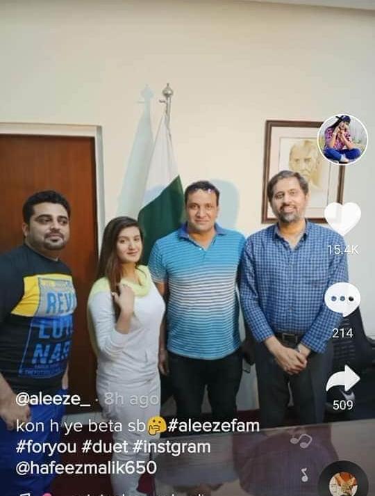 TikTok star Aleeze, Fayyaz ul Hassan Chohan