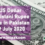 USD to PKR Dollar Rate in Pakistan US Dollar Pakistani Rupee Exchange Rate Rupee against Dollar
