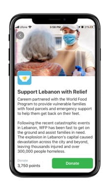 Careem supports people of Beirut, Lebanon