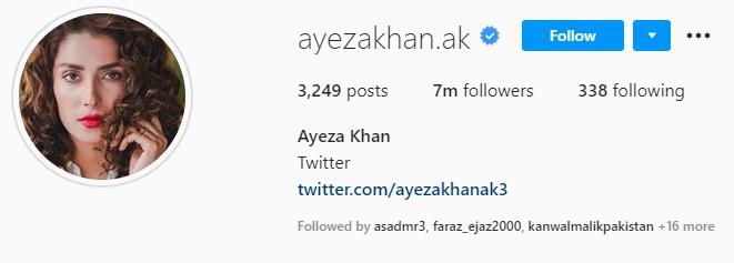 Ayeza Khan Instagram, Ayeza Khan
