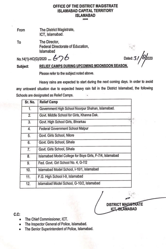 Weather Islamabad, Islamabad Weather, High Alert Hospitals Islamabad, Rain Islamabad