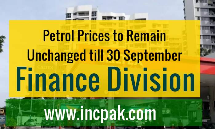 Petrol Prices to remain unchanged till 30 September