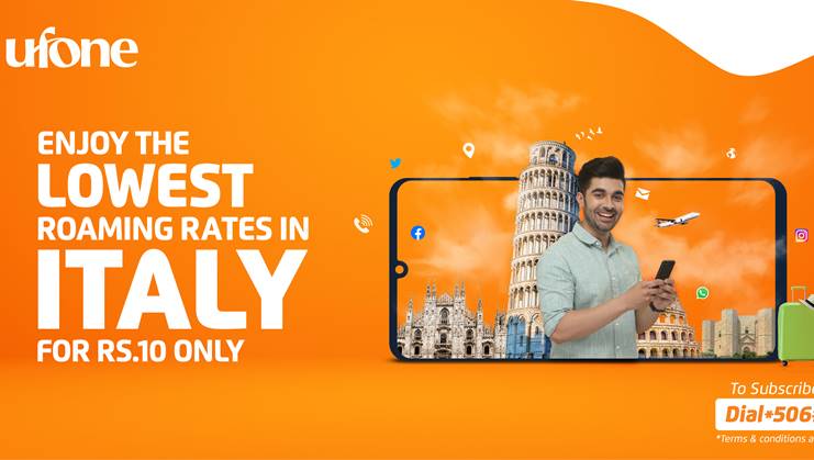 Ufone offers lowest roaming rate in Italy