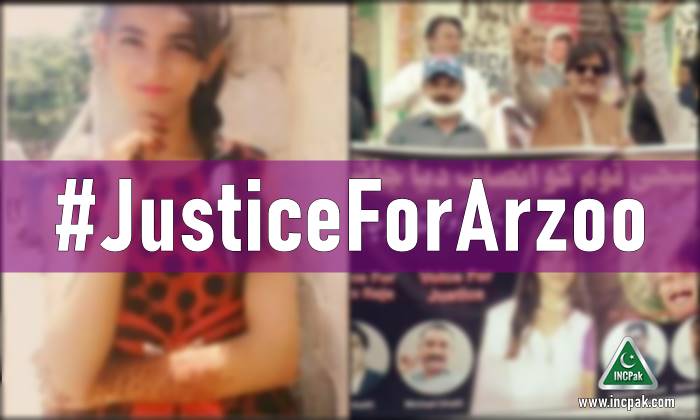 Arzoo Masih, #JusticeForArzoo, Justice for Arzoo