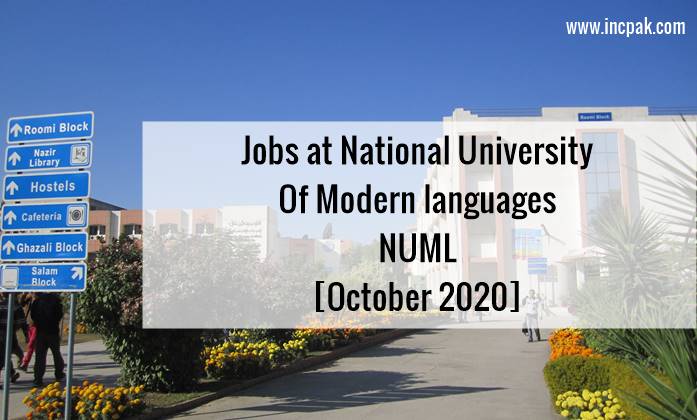 National University of Modern Languages, NUML Islamabad, NUML Islamabad Jobs, NUML Jobs, NUML University