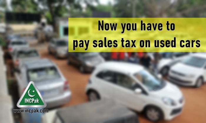 sales tax used cars, sales tax used cars pakistan, used cars pakistan