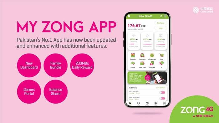 Zong 4G Improves ‘My Zong App’ User Interface 