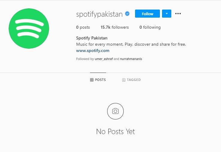 Spotify Pakistan, Spotify