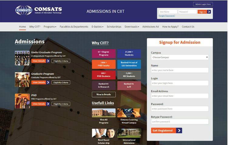 COMSATS Spring Admissions, COMSATS University Islamabad, COMSATS, COMSATS Admissions