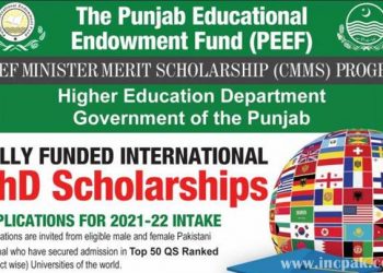 PEEF CMMS Fully Funded Ph.D. Foreign Scholarships [Detail]