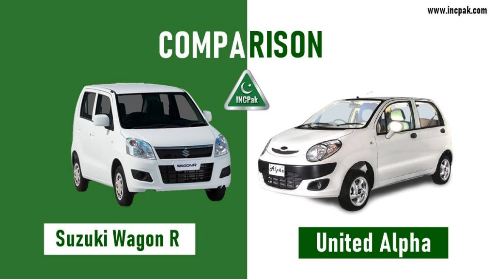 United Alpha, Suzuki Wagon R, United Alpha Suzuki Wagon R, Alpha Wagon R, United Alpha Comparison, United Alpha vs Suzuki Wagon R, Alpha Vs Wagon R