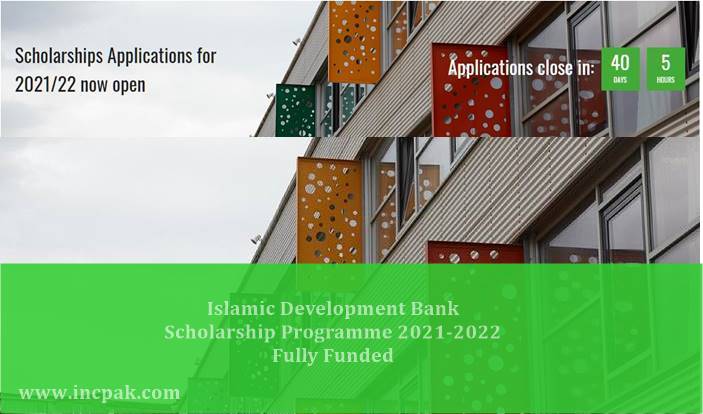 Islamic Development Bank scholarships 2021-2022