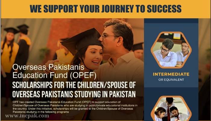 OPEF Scholarship 2021 by Overseas Pakistanis Foundation