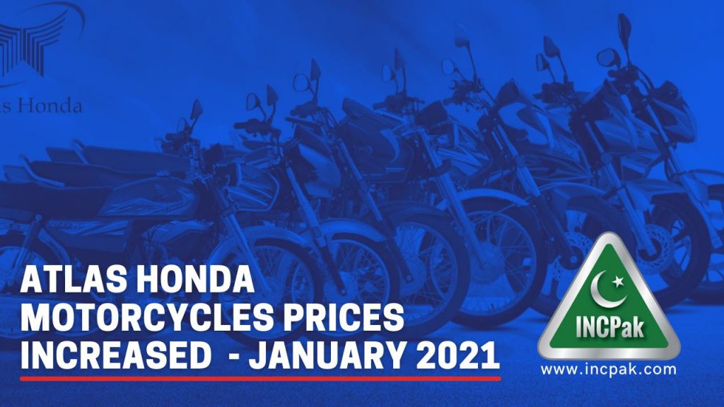 Atlas Honda motorcycle prices increased again