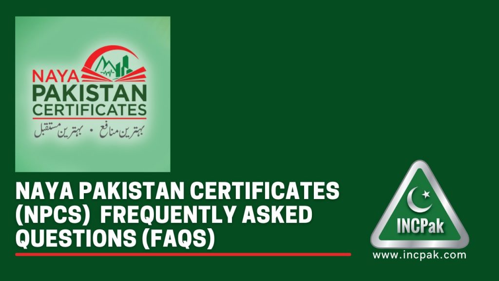 Naya Pakistan Certificates, NPCs, NPC, Roshan Digital Account, RDA
