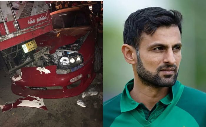 Shoaib Malik, Shoaib Malik Car Accident, Shoaib Malik Car Crash, Shoaib Malik Toyota Supra