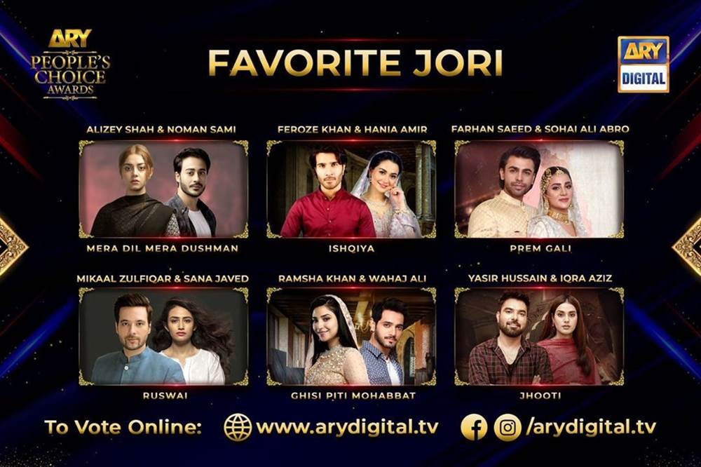 ARY People’s Choice Awards 2021, ARY People’s Choice Awards