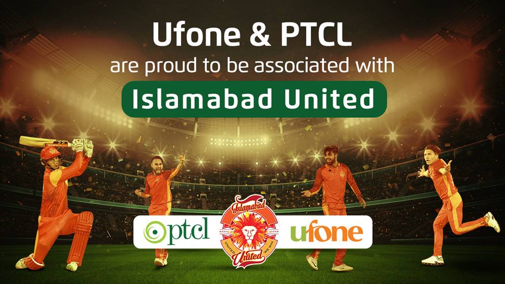 Ufone/PTCL partner with Islamabad United for PSL 6 2021