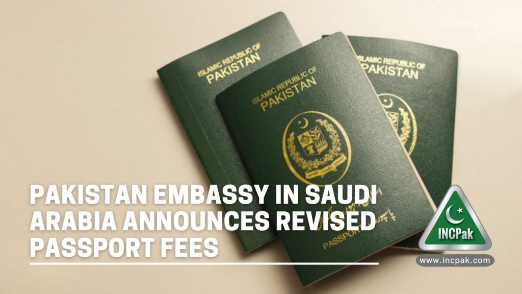 Passport Fee, Pakistan Passport Fee, Saudi Arabia