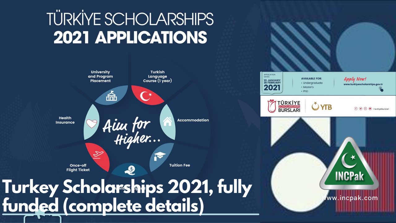 Turkey Scholarships 2021, Fully Funded (Full Information) – INCPak