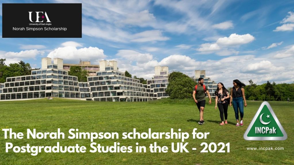 ​The Norah Simpson scholarship for Postgraduate Studies in the UK