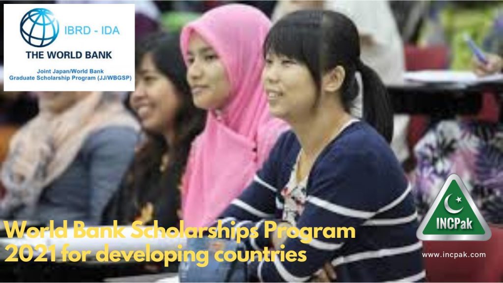 World Bank Scholarships Program 2021 for developing countries