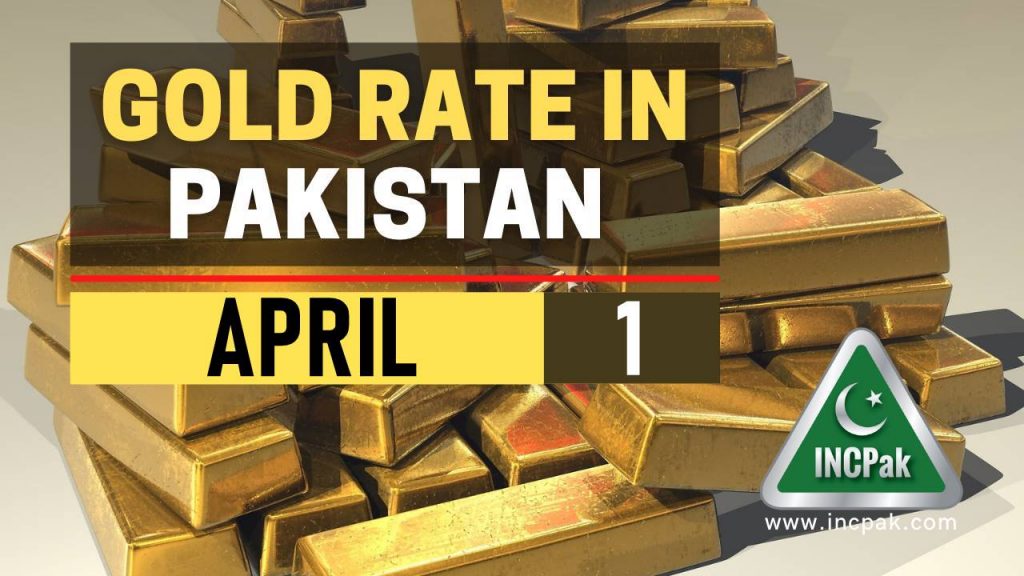 1 tola gold price in pakistan today 2021