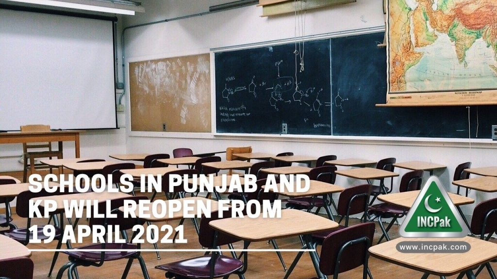 Schools in Punjab, Schools in KP, Schools Reopen