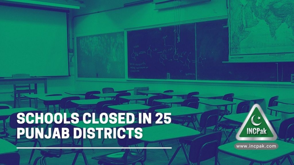 Schools in Punjab, Schools Closed