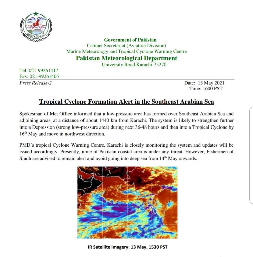 Karachi Weather, Tropical Cyclone, Karachi