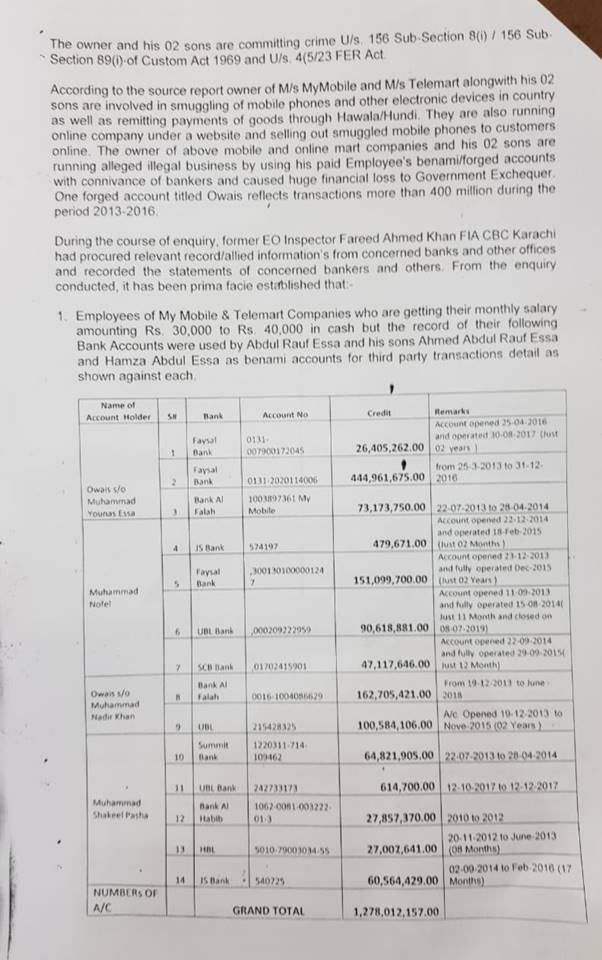 Telemart Money Laundering, Telemart Owners Arrested, Abdul Rauf Essa, Ahmed Abdul Rauf Essa, Hamza Abdul Essa