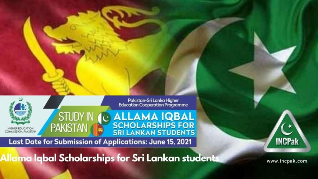 Allama Iqbal Scholarships for Sri Lankan students in Pakistan