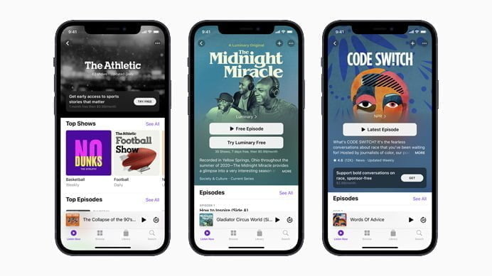 Apple Podcasts Subscription, Apple Podcasts