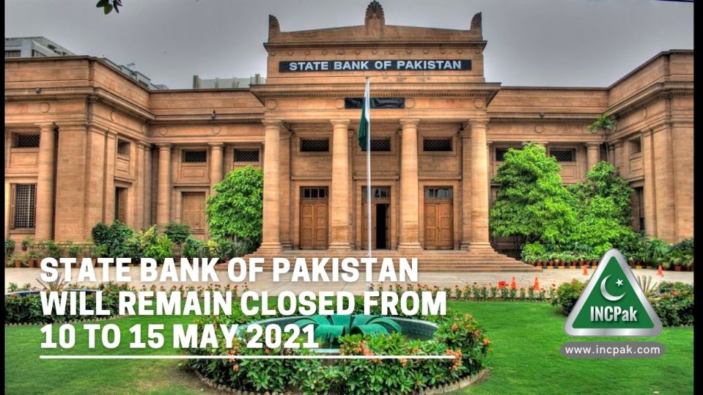 State Bank of Pakistan, SBP Closed, Bank Closed