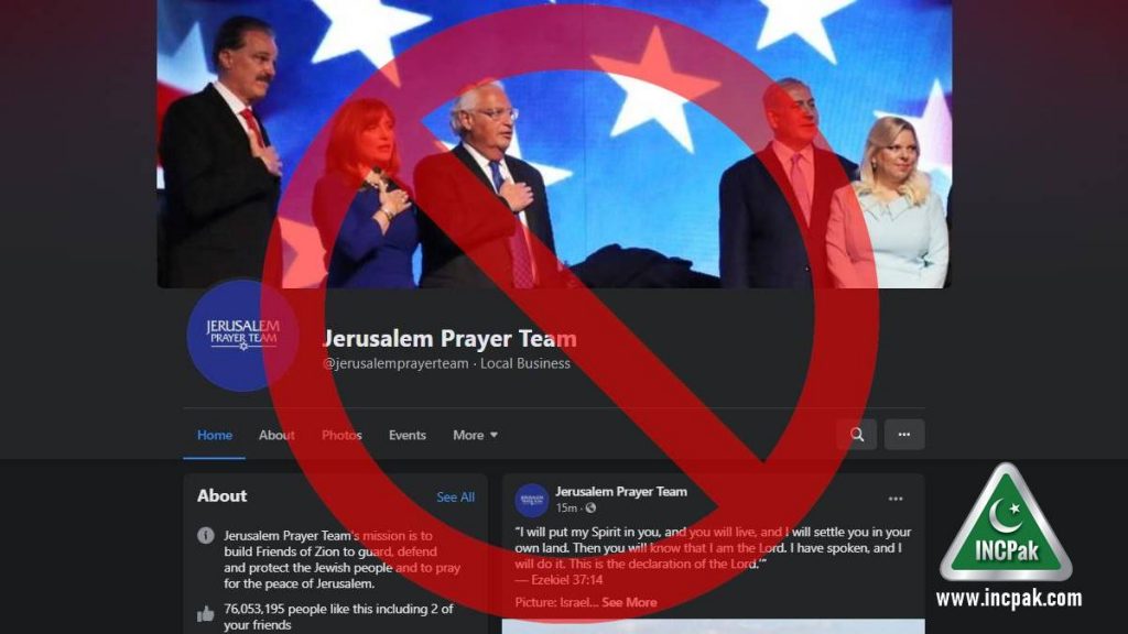 Jerusalem Prayer Team, Facebook, Facebook Jerusalem Prayer Team
