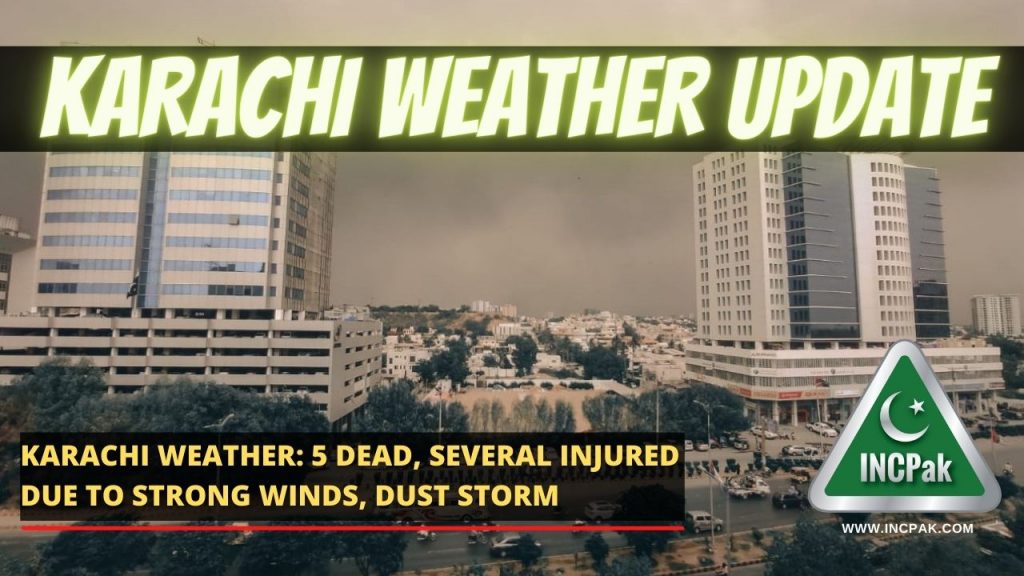 Karachi weather, Karachi Dust Storm, Karachi Winds