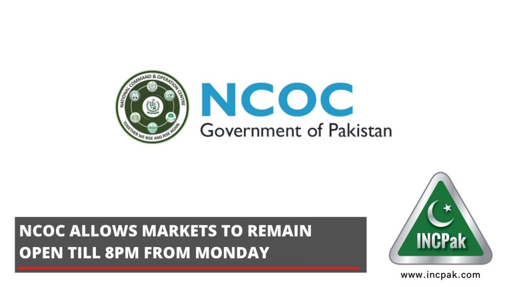 Markets open, NCOC, transport