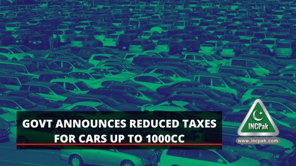 Taxes Cars 1000cc, Taxes 1000cc