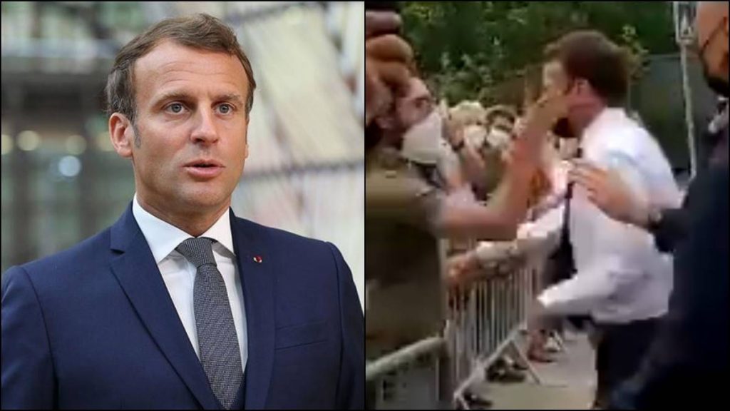 French President Slapped, Macron Slapped