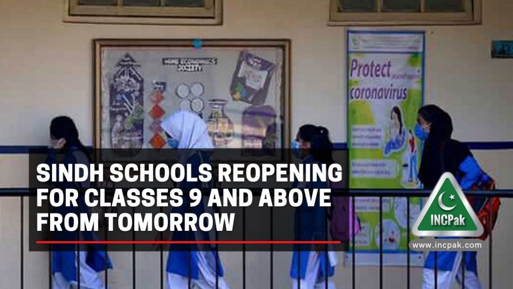 Sindh Schools Reopening, Sindh Educational Institutions, Sindh