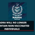 NADRA Non vaccinated