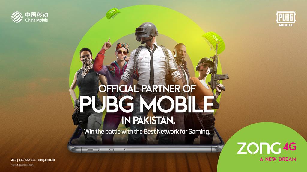 Zong 4G, Pakistan’s Best Network for Gaming Becomes Exclusive Connectivity Partner for PUBG Mobile National Championship Pakistan