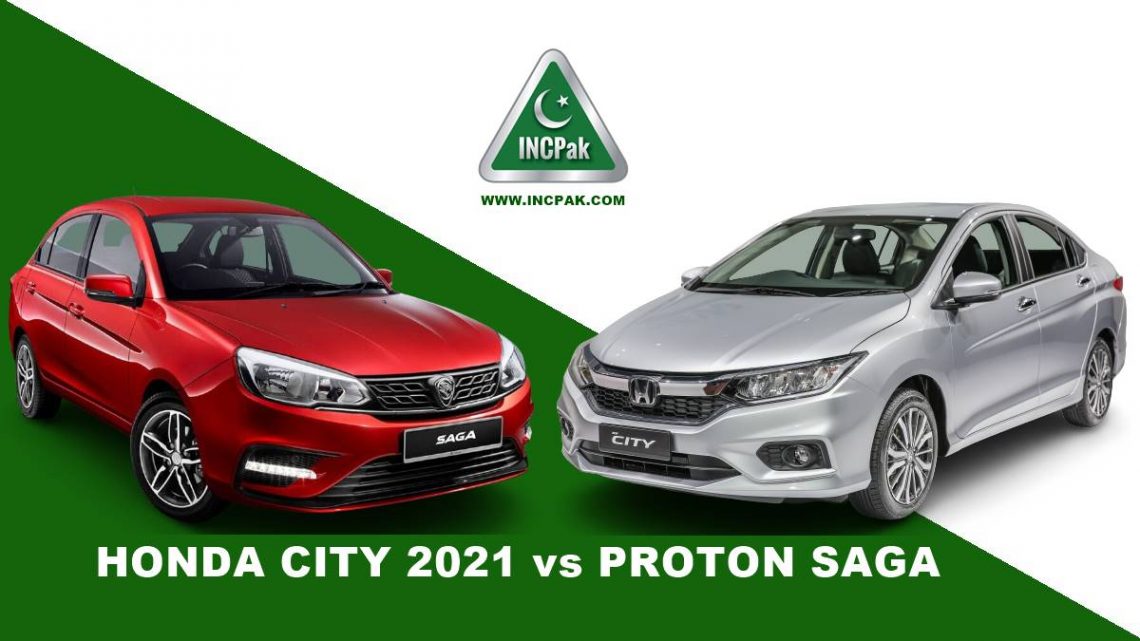 Honda City 2021 vs Proton Saga - Brief Comparison.