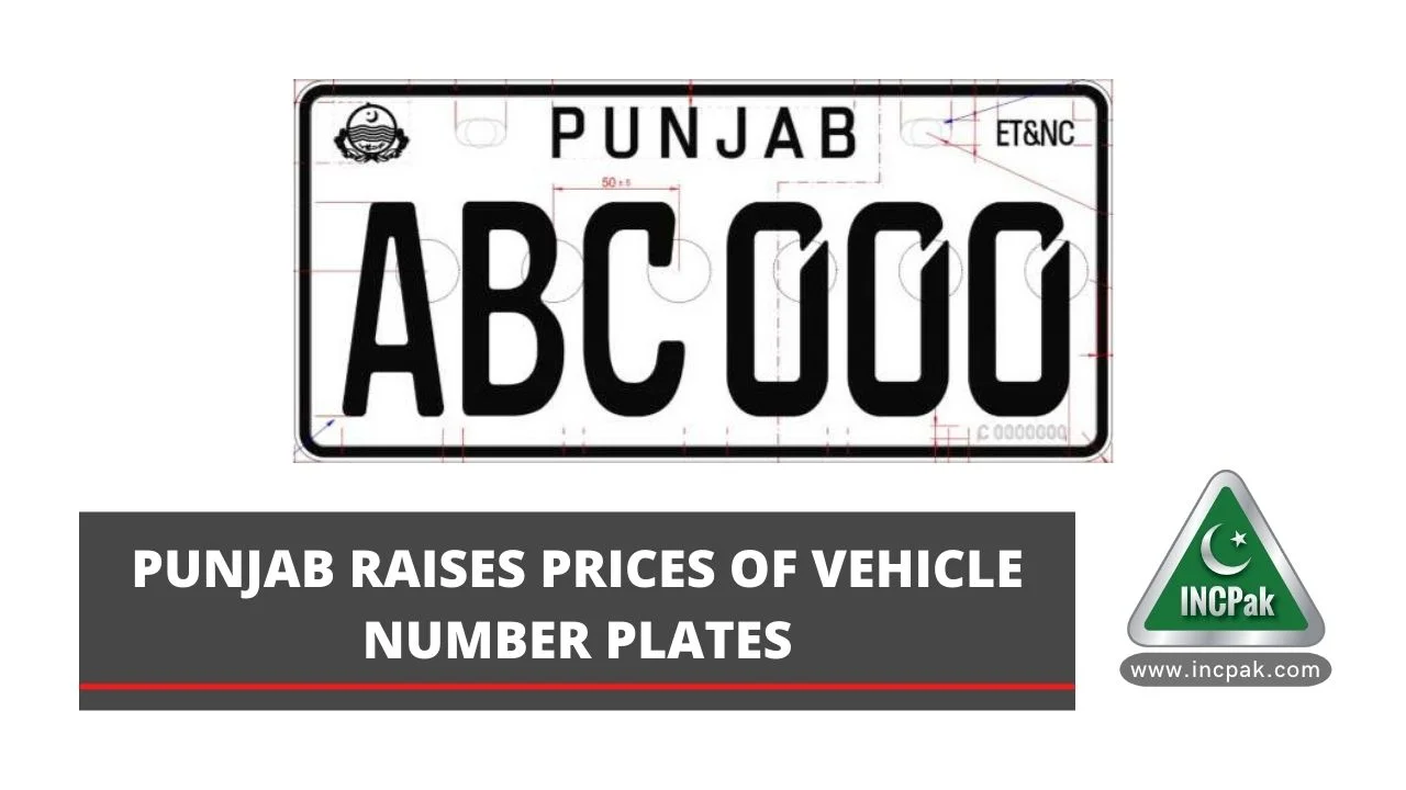 Price of on sale number plate