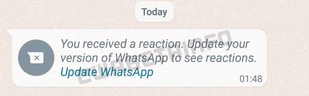 WhatsApp Message Reactions, WhatsApp
