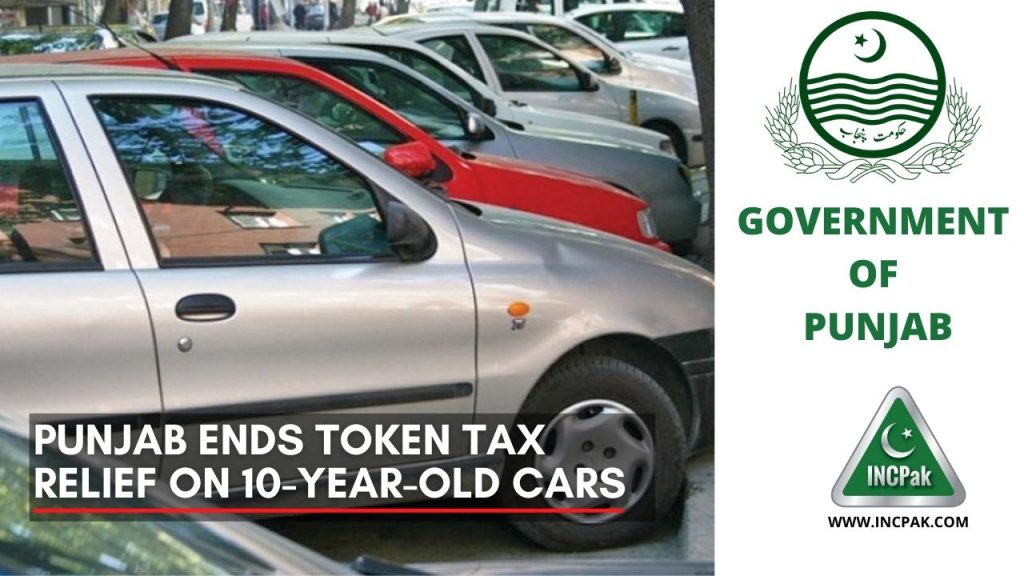 Punjab Token Tax, Token Tax Old Cars